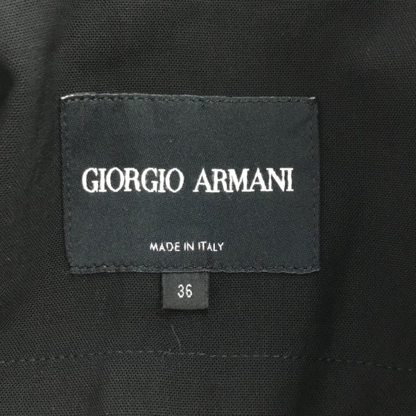 ジョルジオアルマーニ イタリア製 テーラードジャケット 36 ブラック GIORGIO ARMANI レディース