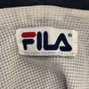 フィラ 90s ロゴ 長袖 ハーフジップ ナイロンジャケット S ネイビー×レッド FILA プルオーバー パーカー オールド メンズ