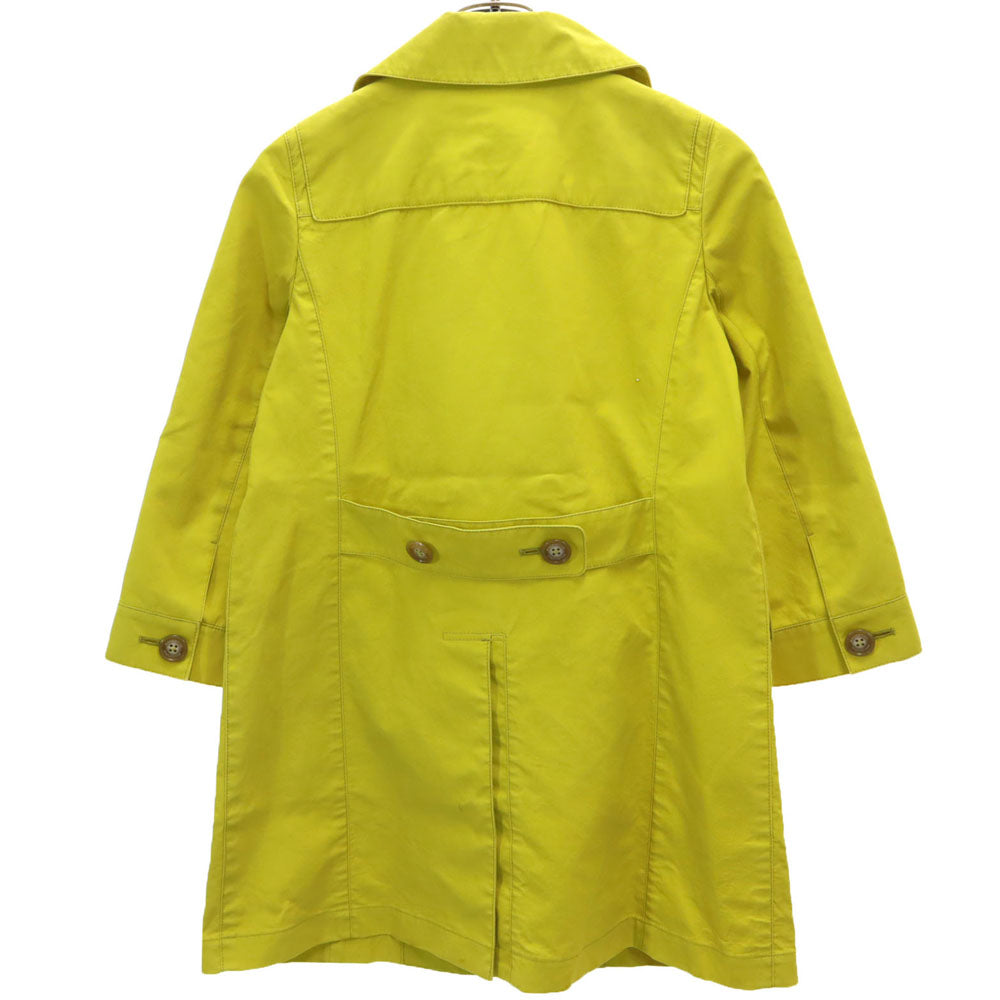 MACKINTOSH PHILOSOPHY マッキントッシュフィロソフィー 日本製 三陽商会 7分袖 トレンチコート 36 イエロー レディース