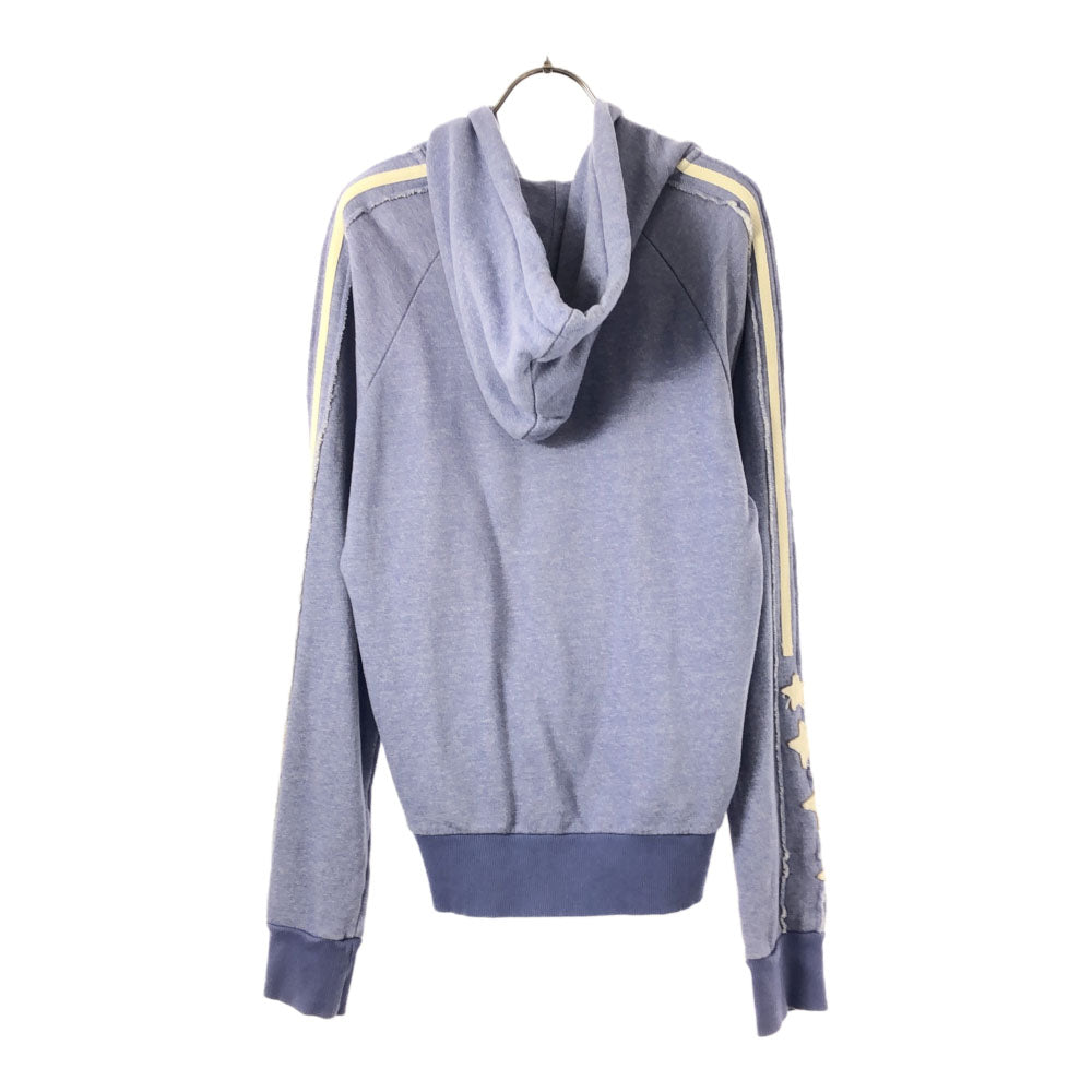 HYDROGEN ハイドロゲン BRONZAJI 袖ライン 星柄 長袖 ジップパーカー M パープル メンズ