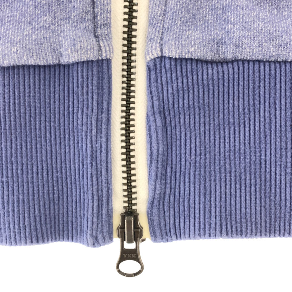 HYDROGEN ハイドロゲン BRONZAJI 袖ライン 星柄 長袖 ジップパーカー M パープル メンズ