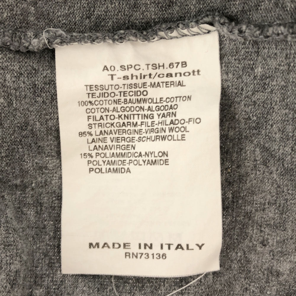 SPORTMAX スポーツマックス イタリア製 長袖 Vネック Tシャツ M グレー ロンT メンズ