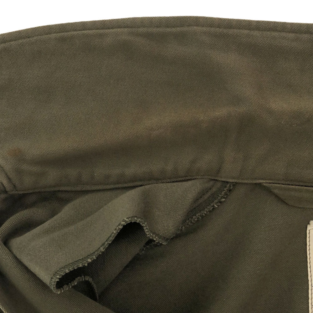 DUTCH ARMY オランダ軍 70s フィールド シャツジャケット ミリタリージャケット カーキ 比翼ボタン オールド ヴィンテージ メンズ