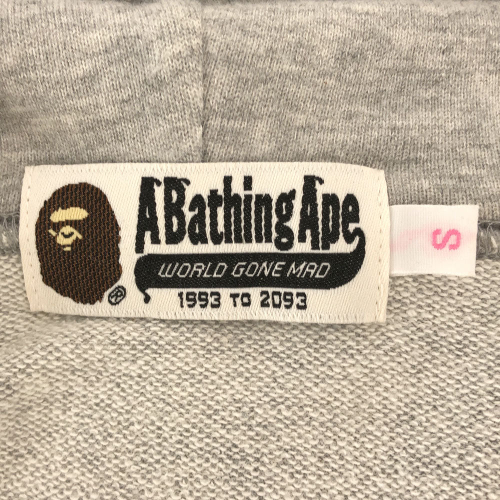 A BATHING APE アベイシングエイプ 日本製 長袖 パーカー S グレー プルパーカー トレーナー メンズ