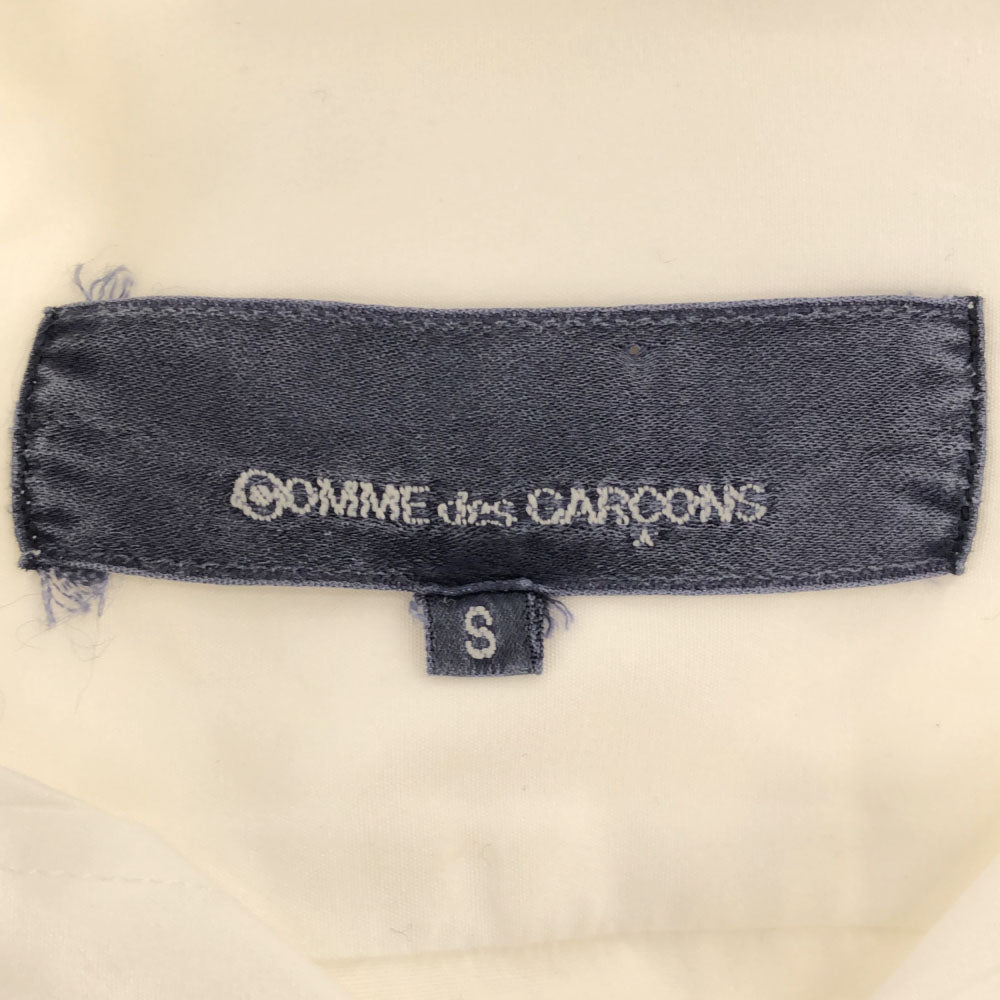 コムデギャルソン AD2000 日本製 長袖 コットンシャツ S ホワイト COMME des GARCONS オールド レディース