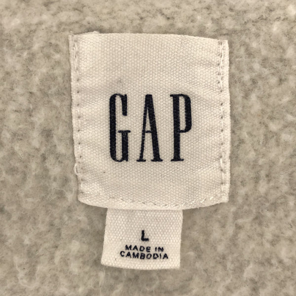 ギャップ 長袖 スウェットパーカー L ライトグレー GAP プルパーカー 裏起毛 メンズ