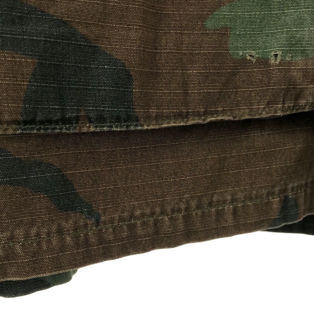 US ARMY アメリカ軍 80s DLA 迷彩 カモファティーグジャケット ミリタリージャケット カーキ系 リップストップ メンズ