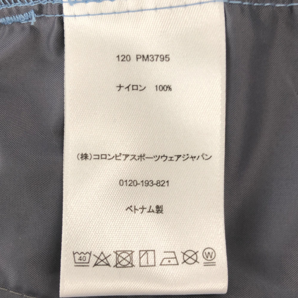 Columbia コロンビア PM3795 総柄 ナイロン アウトドアジャケット M ブルー系 ジップパーカー メンズ