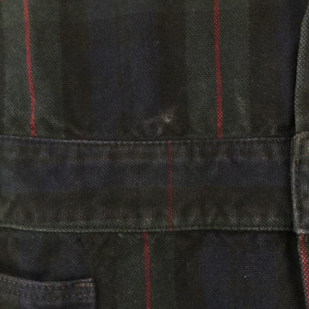 KAPITAL キャピタル チェック 長袖 シャツワンピース S グリーン系 比翼ボタン レディース