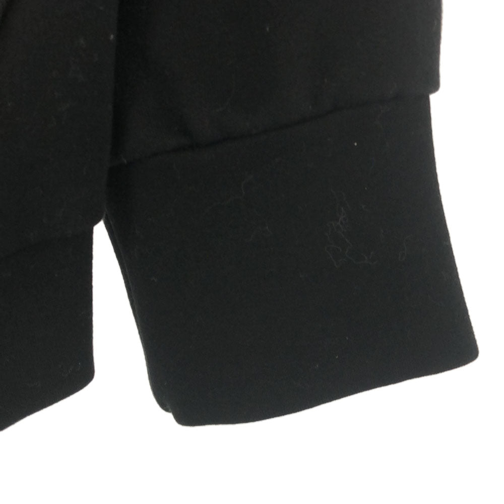 LANVIN en Bleu ランバンオンブルー 日本製 格子柄 長袖 ショート丈 トレーナー 38 ブラック カットソー レディース