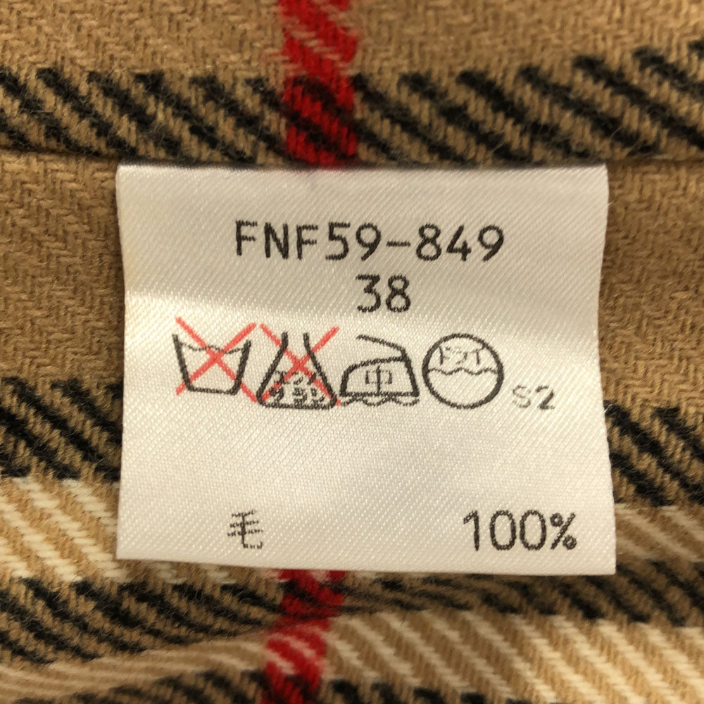 バーバリーズ ブルーレーベル 90s 三陽商会 オールド ステンカラーコート 38 ベージュ Burberrys BLUE LABEL 比翼ボタン BLUE LABEL レディース