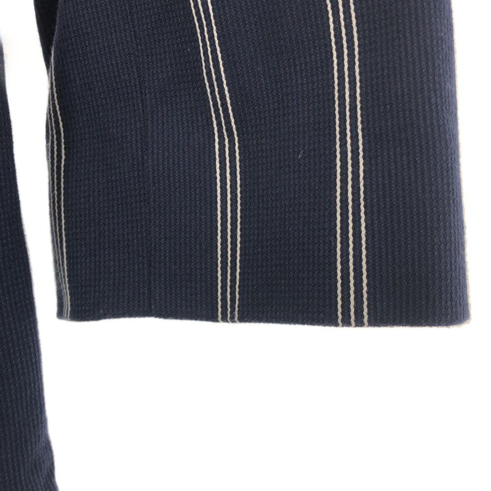 KENZO ケンゾー 90s 日本製 オールド ストライプ 刺繍 テーラードジャケット ネイビー ゴルフ レディース