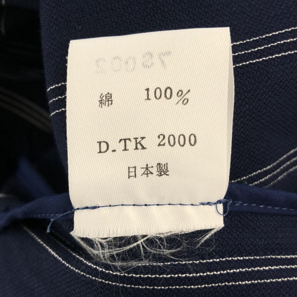 KENZO ケンゾー 90s 日本製 オールド ストライプ 刺繍 テーラードジャケット ネイビー ゴルフ レディース