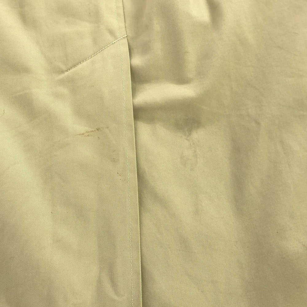 Aquascutum アクアスキュータム 80s 90s 英国製 オールド ステンカラーコート ベージュ 比翼ボタン メンズ