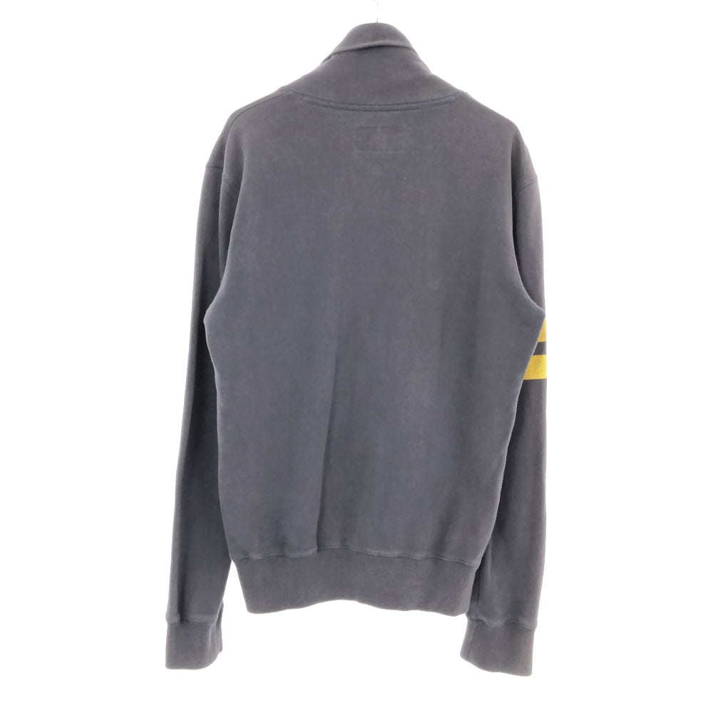 アルマーニジーンズ プリント 長袖 スウェット カーディガン XS グレー ARMANI JEANS ショールカラー メンズ