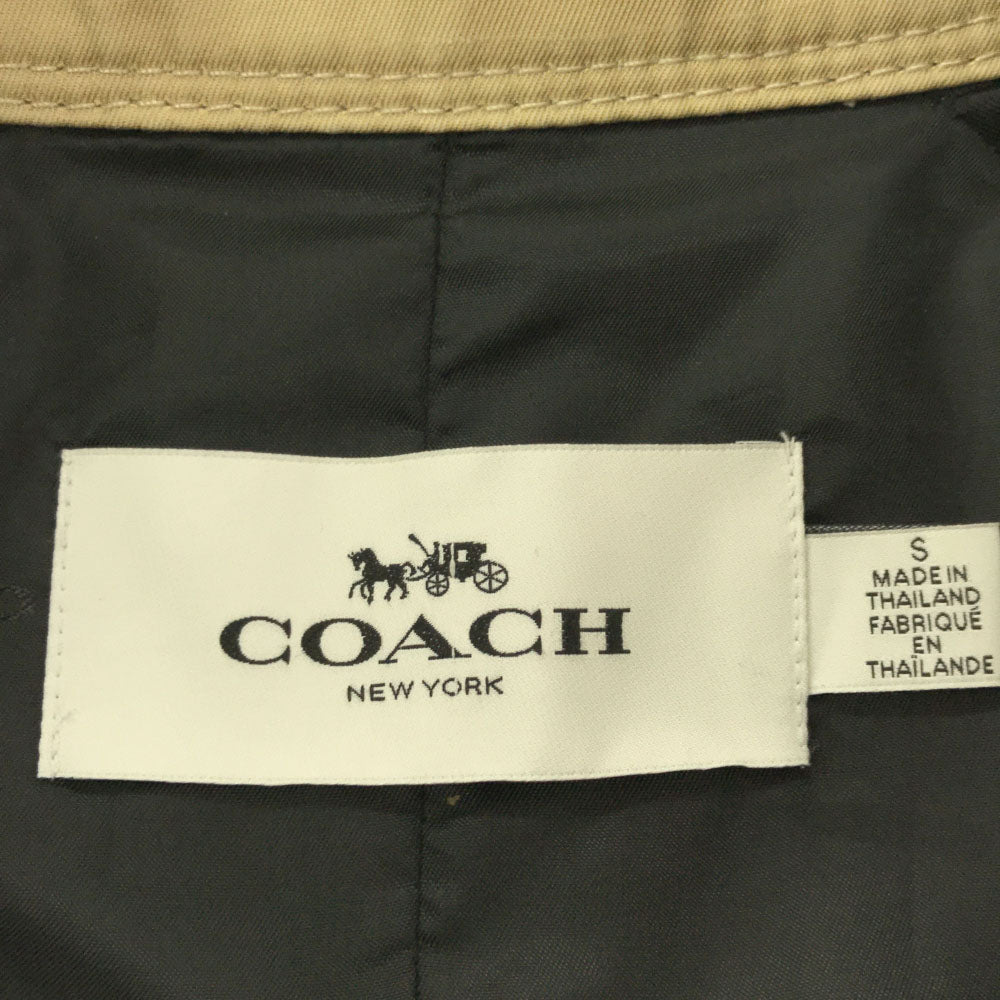 COACH コーチ トレンチコート S ベージュ レディース