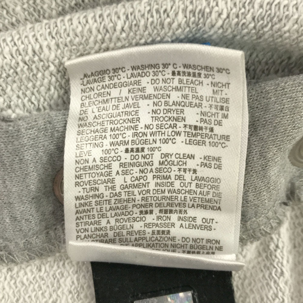 ハイドロゲン テニス プリント 長袖 スウェットパーカー S グレー プルオーバー トレーナー メンズ