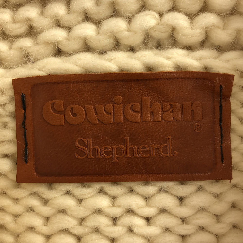 カウチンシェパード フィッシャーマン 長袖 カウチンセーター ホワイト Cowichan shepherd ニットジャケット カーディガン メンズ