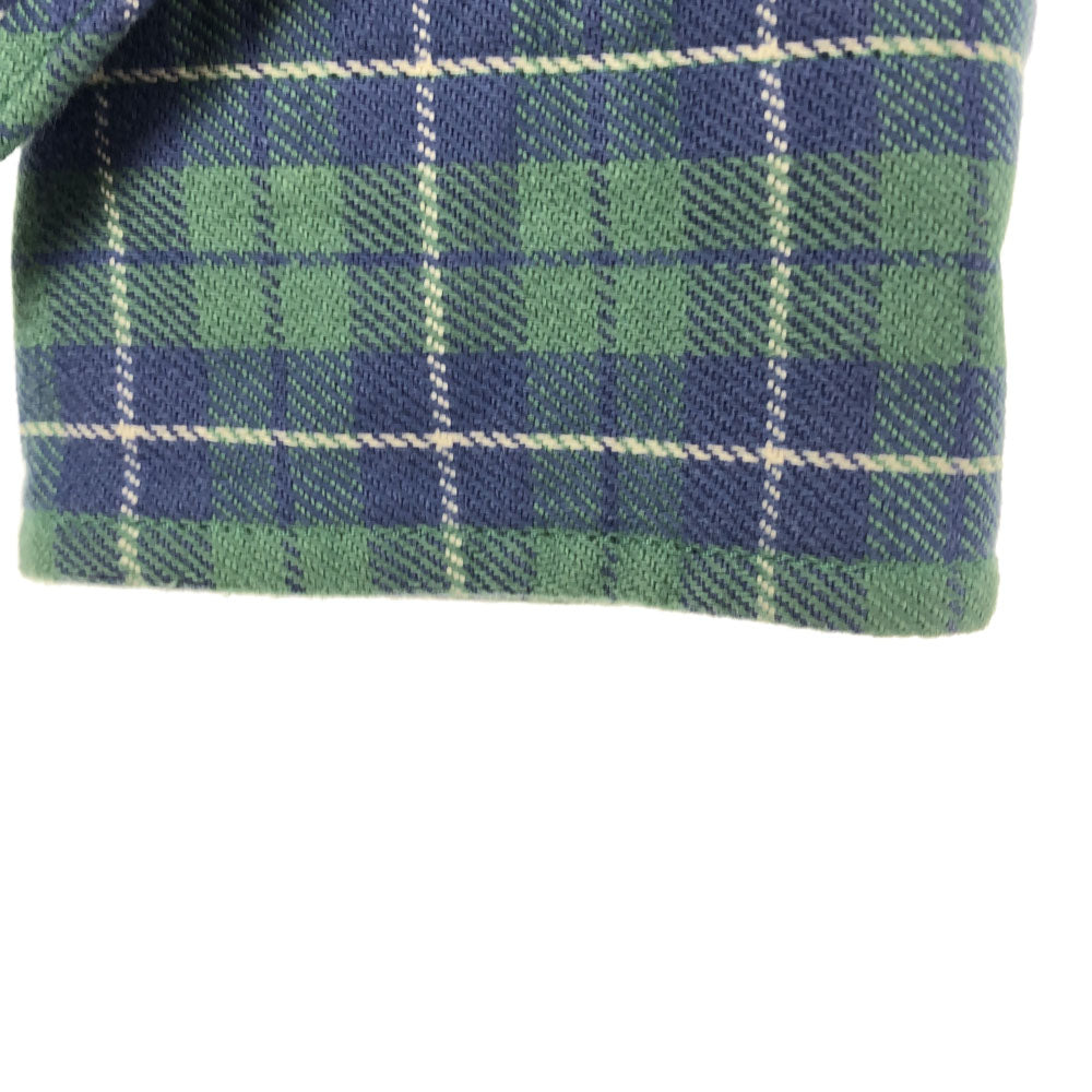 RRL ダブルアールエル 一ツ星 チェック柄 長袖 シャツ 2 グリーン×ブルー ラルフローレン RALPH LAUREN メンズ