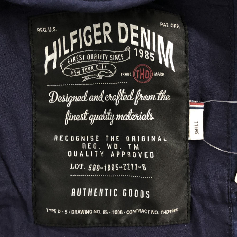 未使用 ヒルフィガーデニム ジャケット S ネイビー HILFIGER DENIM タグ付き ライナー オイルコーティング メンズ