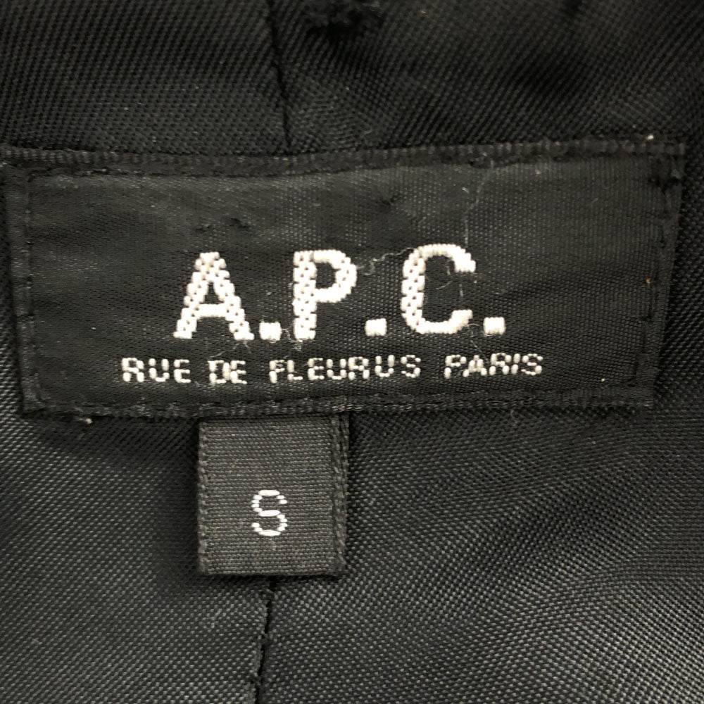 アーペーセー 90s フランス製 ウールコート S ネイビー A.P.C. フード付 オールド メンズ