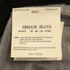 アルマーニジーンズ ウール 長袖 ニットカーディガン XS ブラウン×グレー ARMANI JEANS メンズ