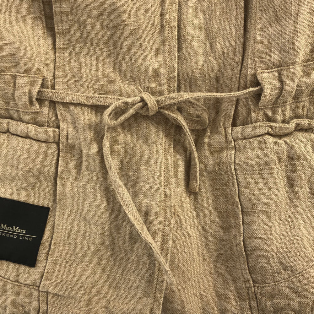 マックスマーラ ウイークエンドライン リネン ジャケット 40 ベージュ レディース