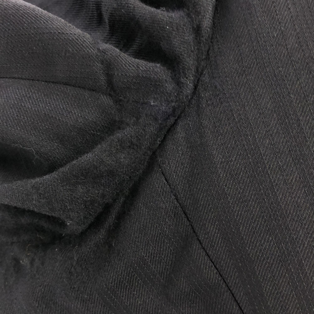 BURBERRY BLACK LABEL バーバリーブラックレーベル 三陽商会 日本製 ウール ストライプ テーラードジャケット 38L ブラック メンズ