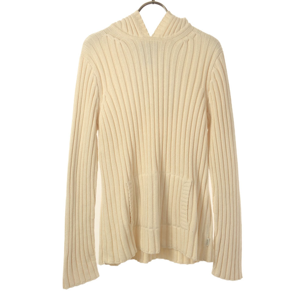 LAUREN RALPH LAUREN ローレンラルフローレン 長袖 ニット パーカー M ホワイト セーター レディース