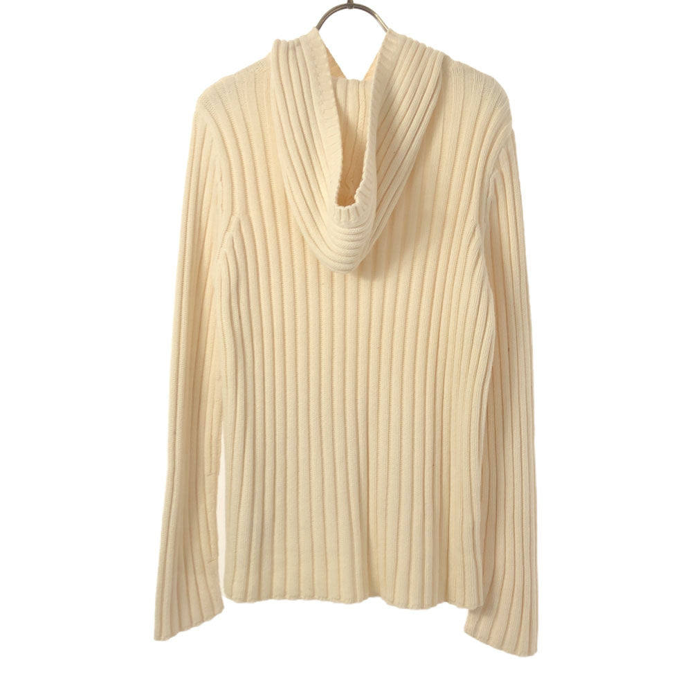 LAUREN RALPH LAUREN ローレンラルフローレン 長袖 ニット パーカー M ホワイト セーター レディース