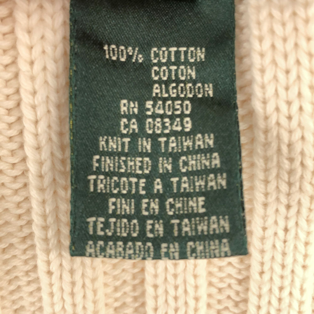 LAUREN RALPH LAUREN ローレンラルフローレン 長袖 ニット パーカー M ホワイト セーター レディース