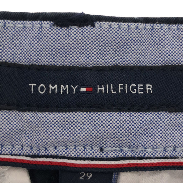 トミーヒルフィガー 総柄 チノショートパンツ 29 ネイビー TOMMY HILFIGER メンズ