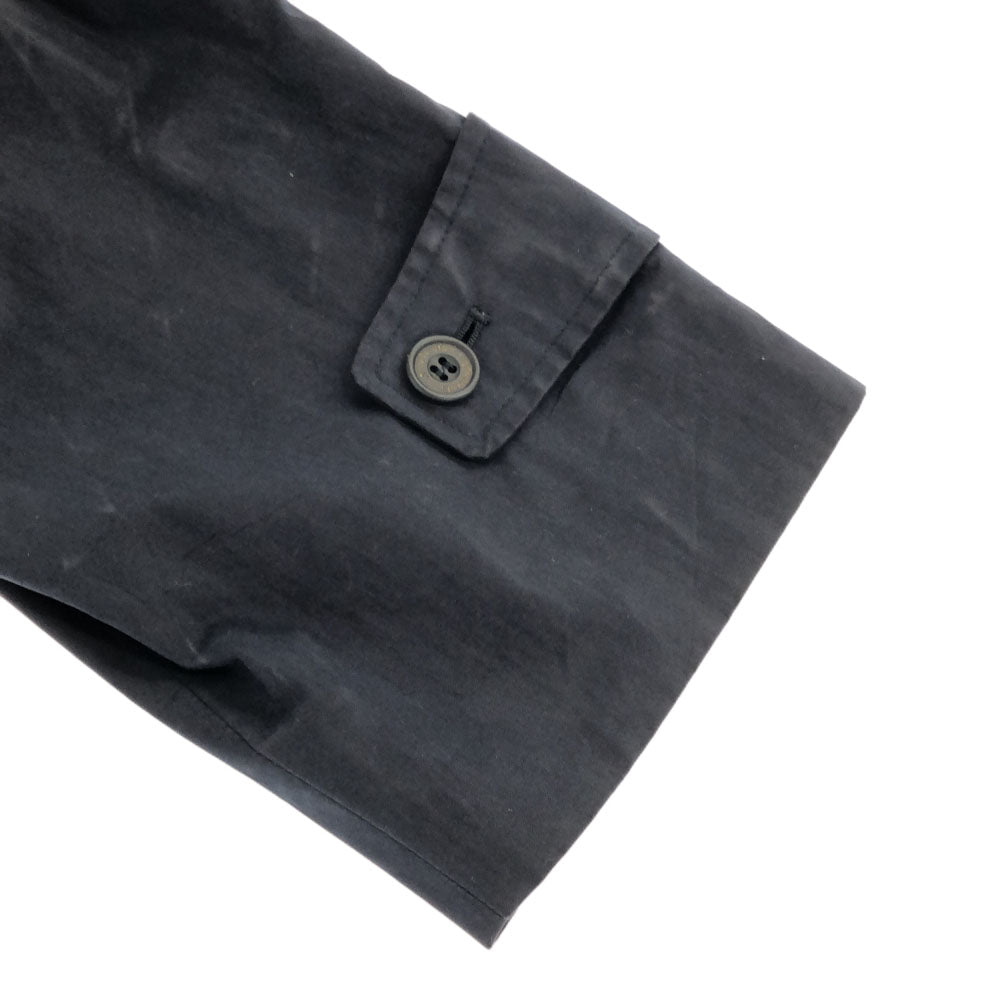 Aquascutum アクアスキュータム ステンカラーコート ネイビー 裏チェック メンズ