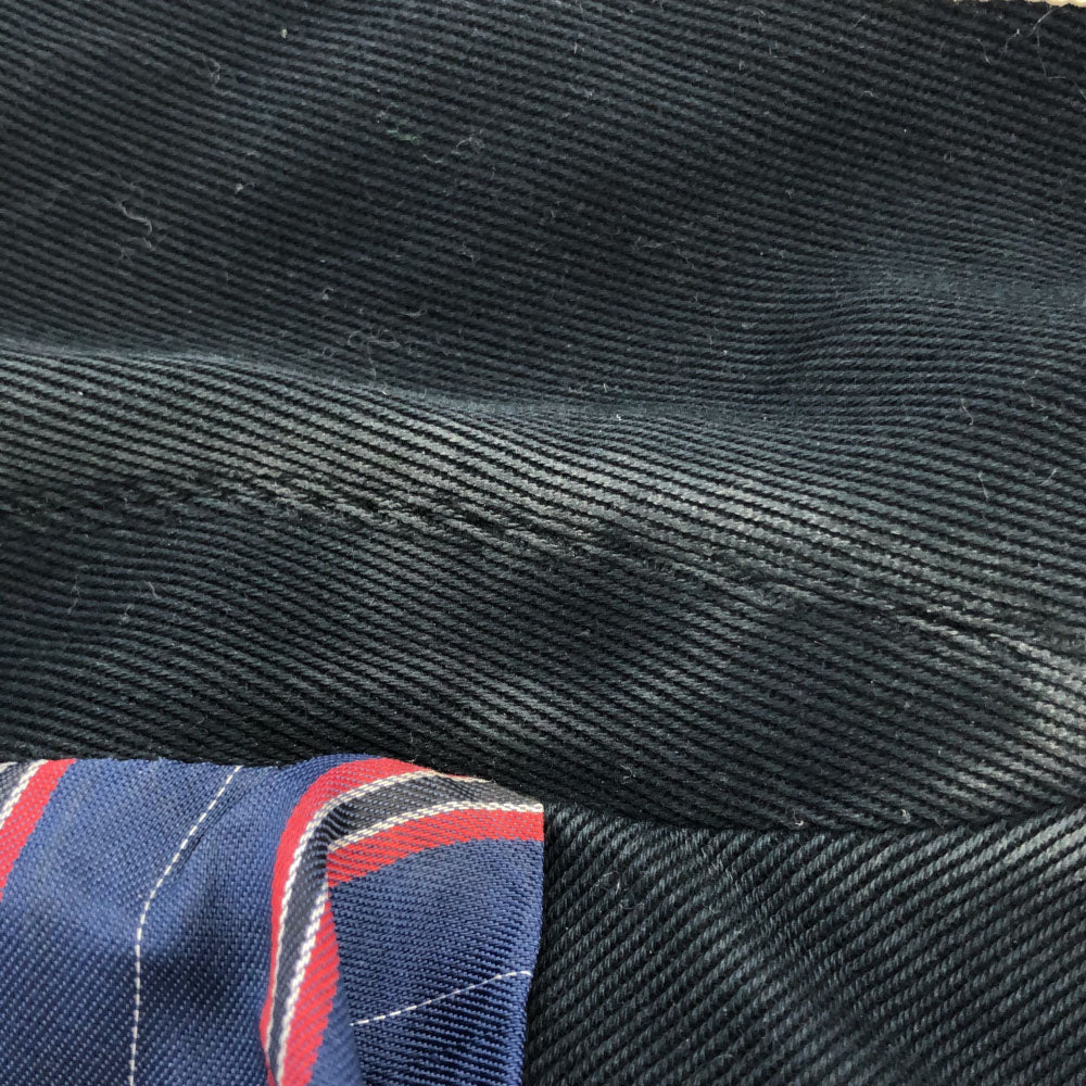 FRED PERRY フレッドペリー 日本製 テーラードジャケット S ブラック 裏ストライプ レディース