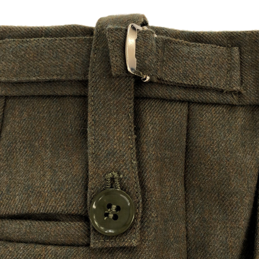 イギリス軍 90s CP/8405-99-869-4222 ウール スラックスパンツ W84 カーキ British Army トラウザー コールド オールド ヴィンテージ メンズ