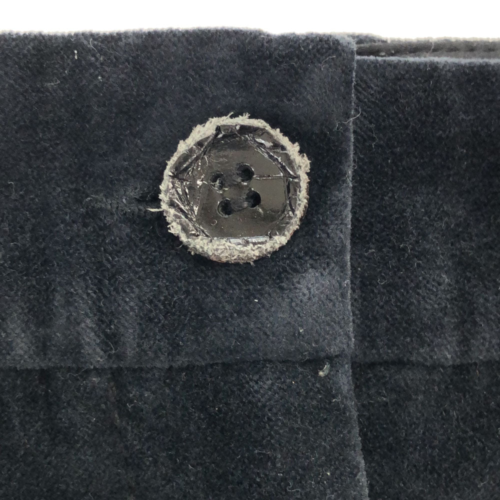 DOLCE&GABBANA ドルチェアンドガッバーナ イタリア製 ベロア ロングパンツ 40 ブラック レディース