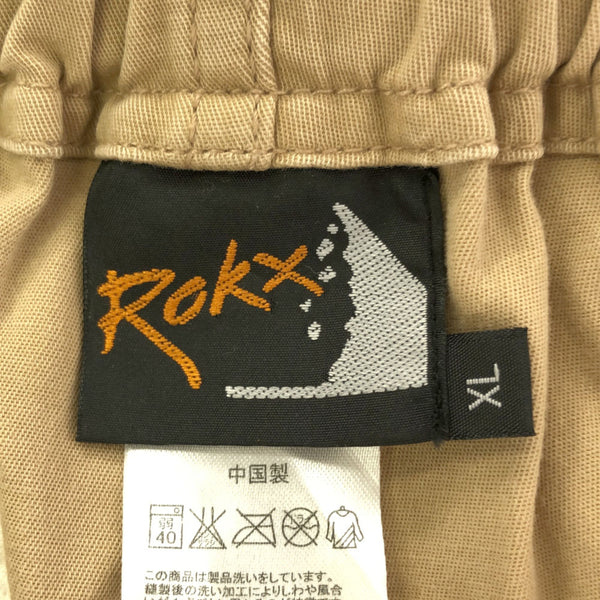 ロックス ロゴワッペン チノショートパンツ XL ベージュ ROKX クライミングパンツ メンズ