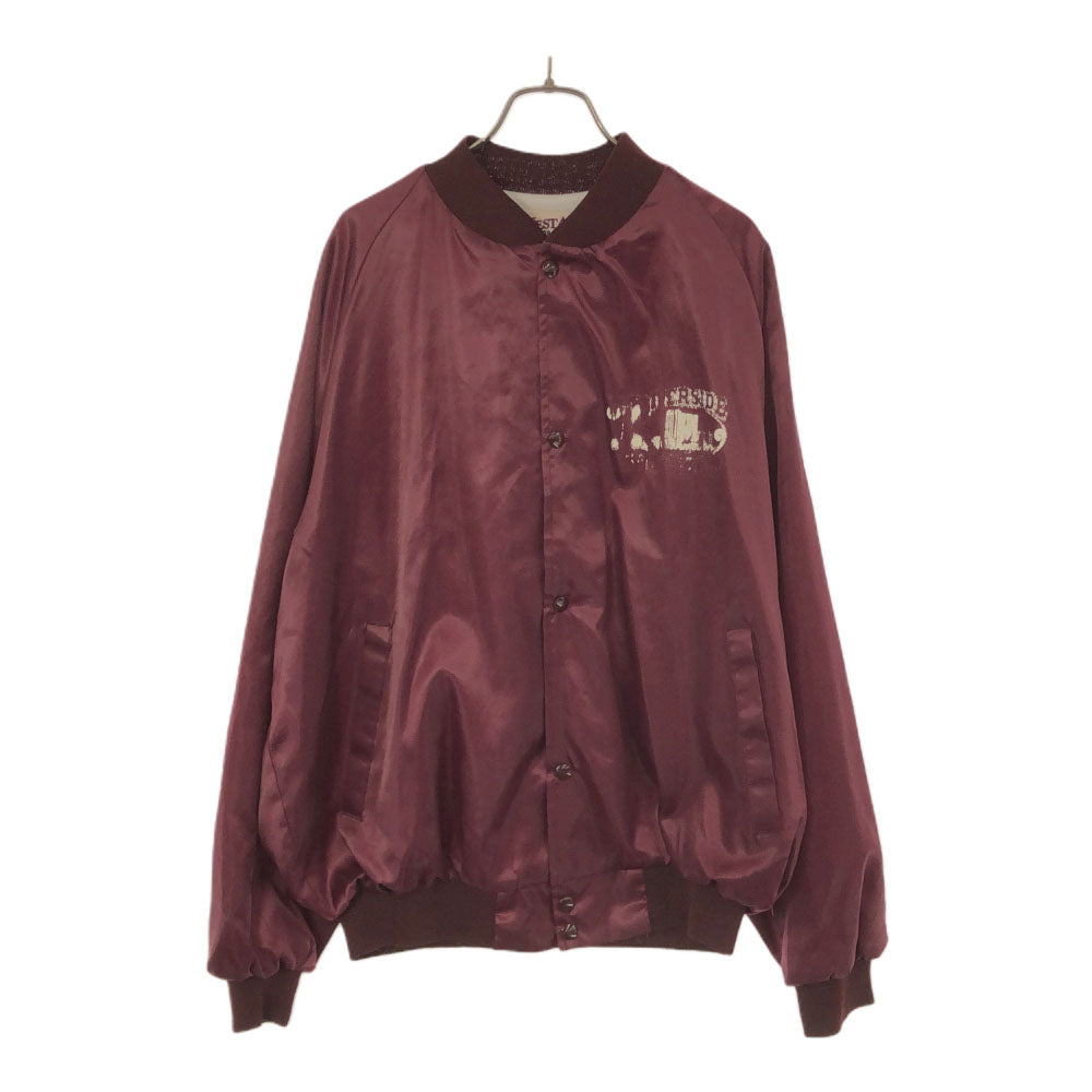 WESTARK ウエストアーク 90s USA製 プリント ナイロン スタジャン XL パープル系 ジャケット オールド メンズ