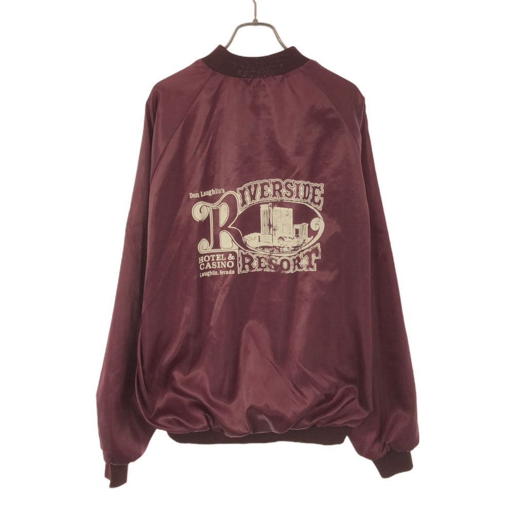 WESTARK ウエストアーク 90s USA製 プリント ナイロン スタジャン XL パープル系 ジャケット オールド メンズ