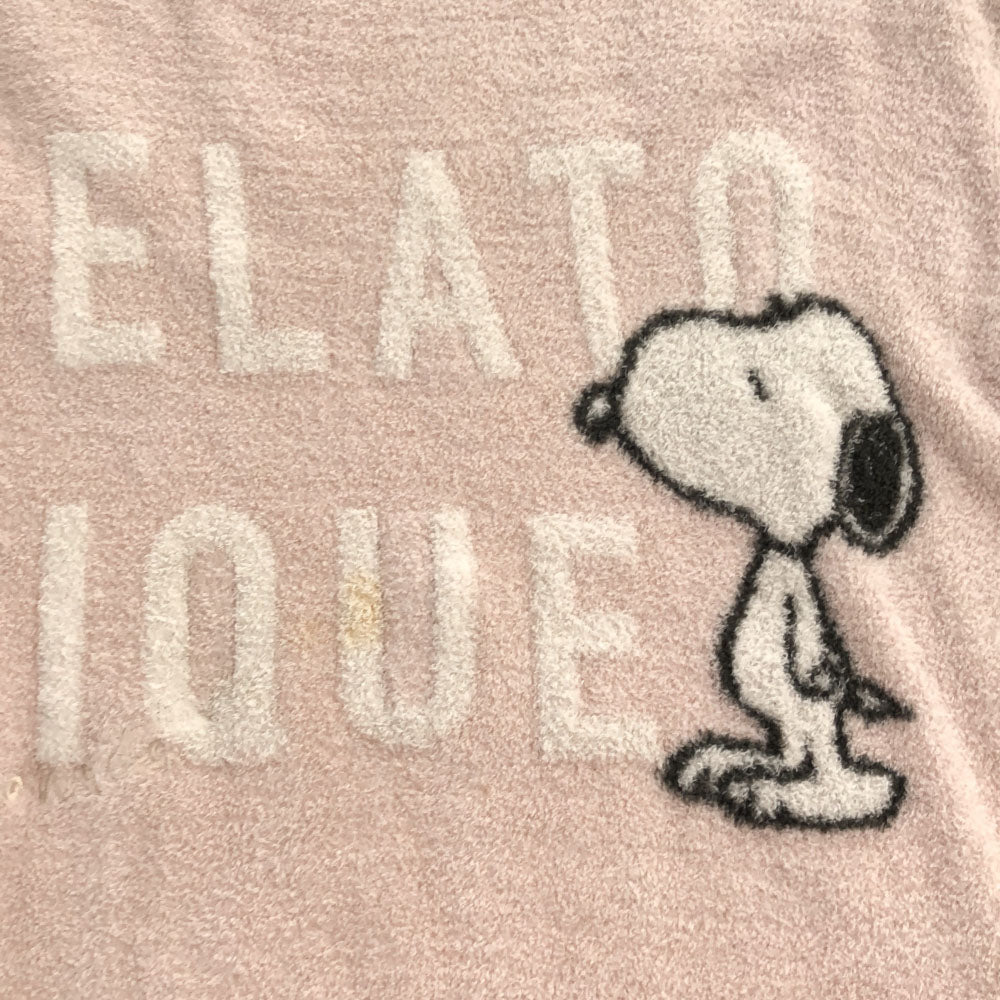 gelato pique ジェラートピケ PEANUT SNOOPY 半袖 ふわモコ ルームウェア F ピンク ジェラピケ レディース