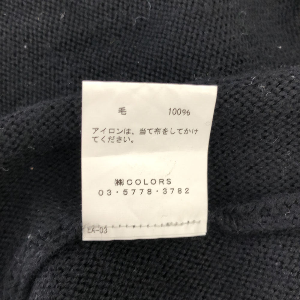 ALLEGE アレッジ 日本製 ハーフジップ ニットベスト ブラック レディース