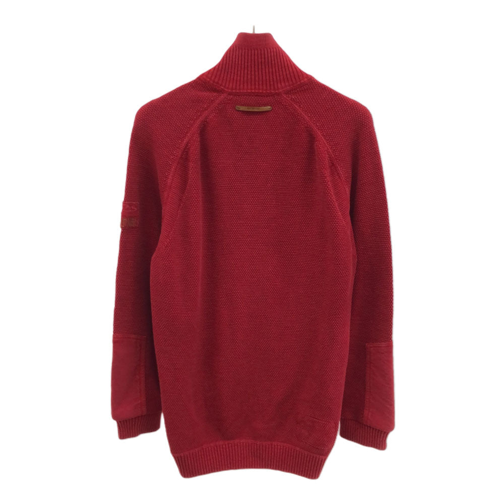NAPAPIJRI ナパピリ コットン ニットジャケット S レッド メンズ