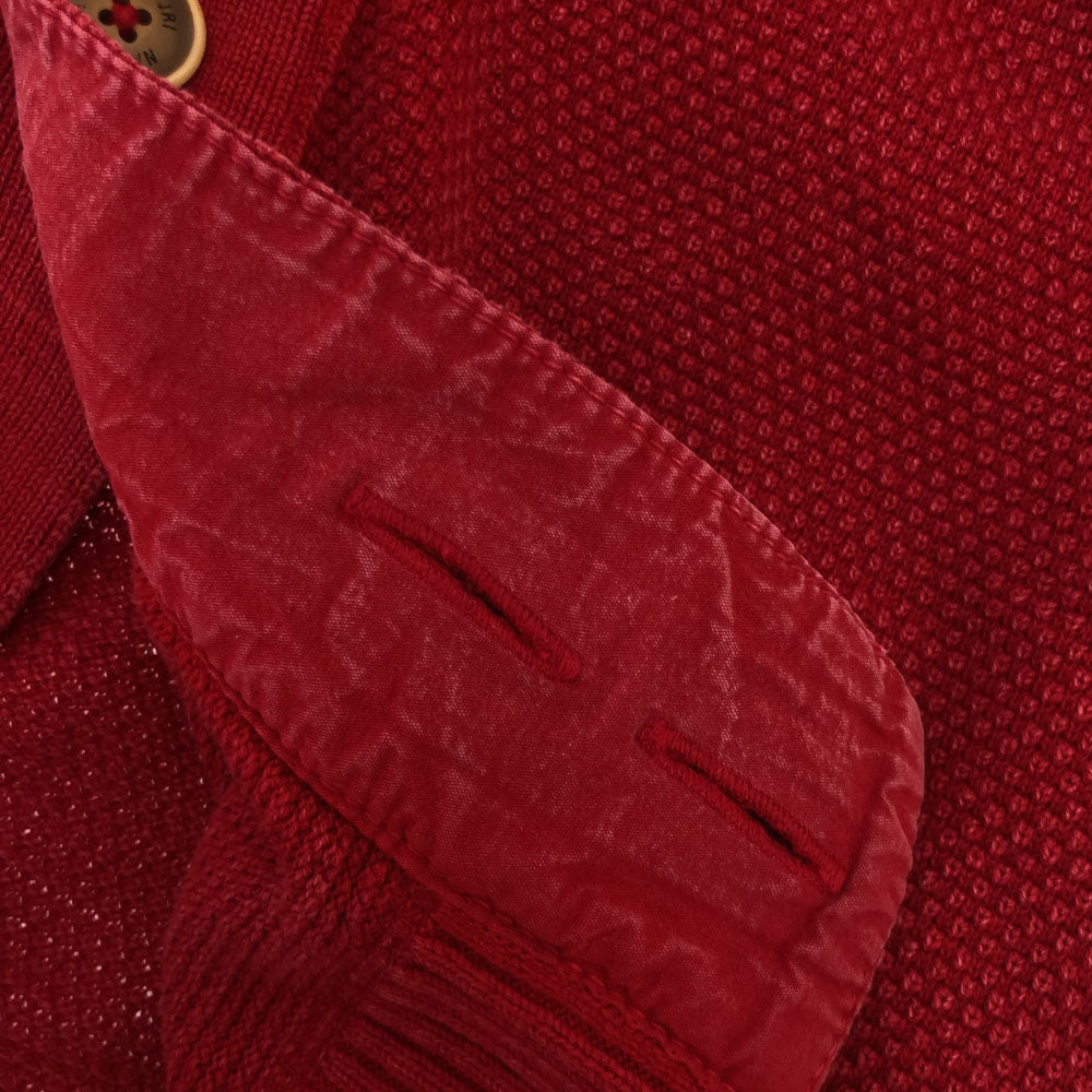 NAPAPIJRI ナパピリ コットン ニットジャケット S レッド メンズ