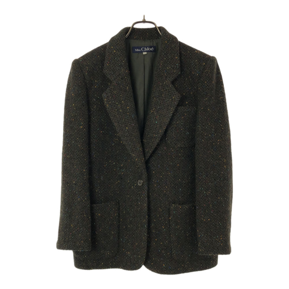 miss chloe ミスクロエ 日本製 ウールブレンド ウールジャケット 40 カーキ レディース