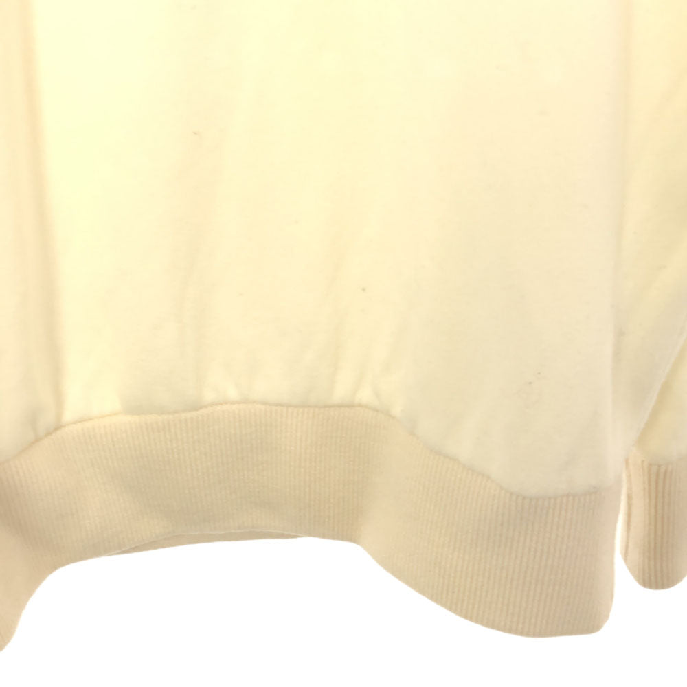 MAISON KITSUNE メゾンキツネ ワッペン 長袖 スウェット トレーナー M ホワイト 裏起毛 メンズ