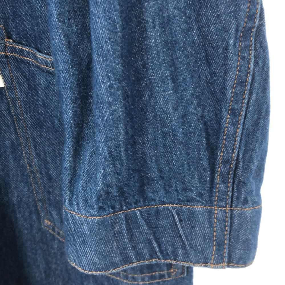 WESTOVERALLS ウエストオーバーオールズ 日本製 ノーカラー ロング デニムコート F レディース