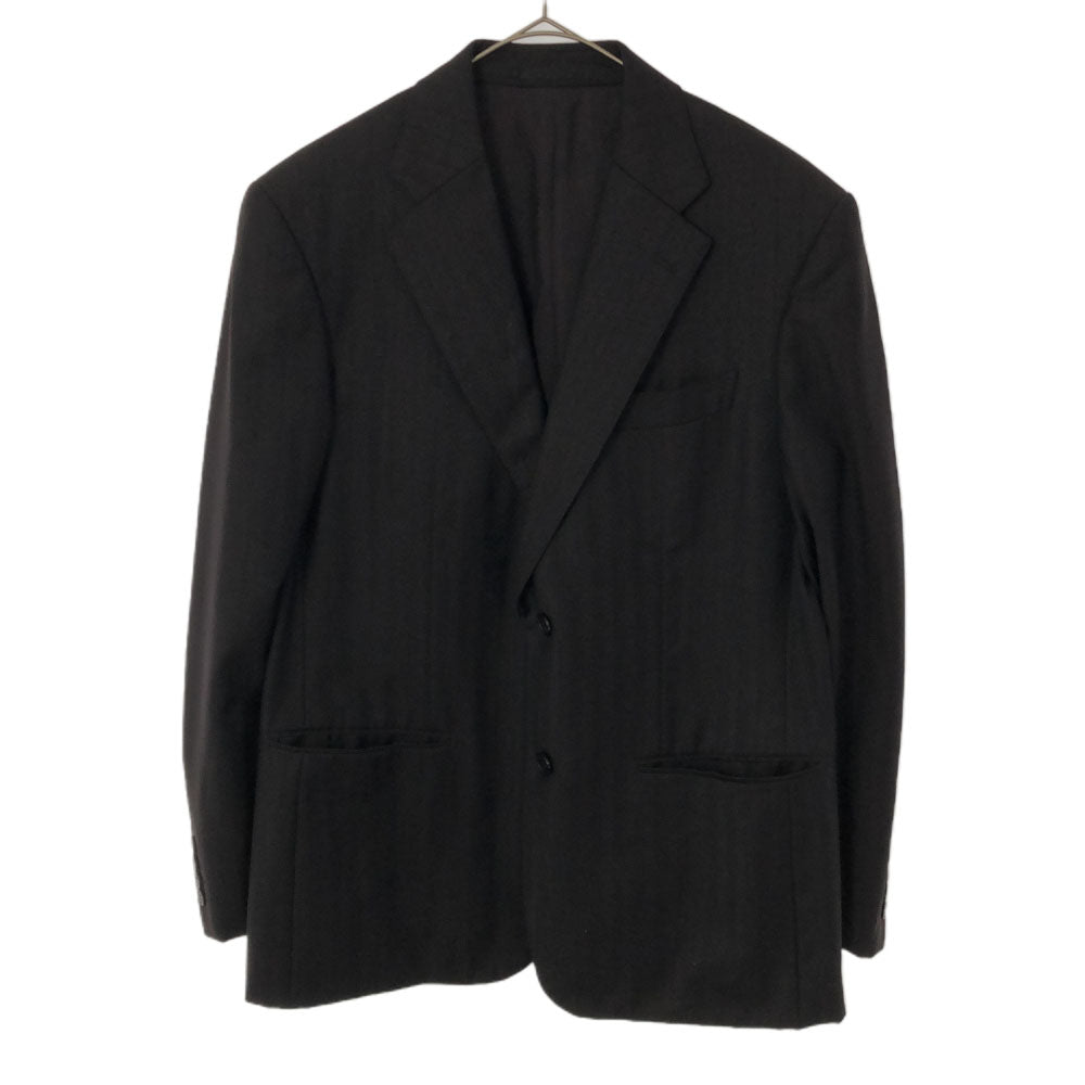 LANVIN LA COLLECTION ランバンコレクション 日本製 ストライプ テーラードジャケット R50-46 ブラウン メンズ