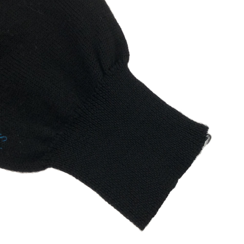 Paul Smith LONDON ポールスミスロンドン 日本製 ウール 長袖 Vネック セーター M ブラック ニット レディース