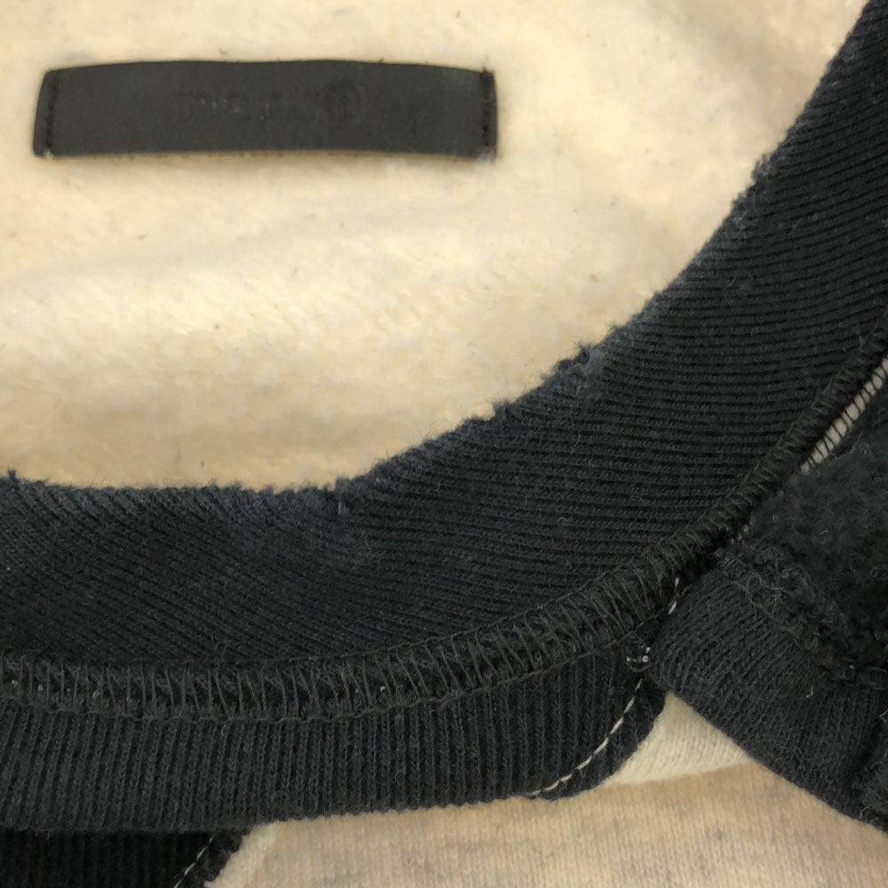 marka マーカ 日本製 長袖 ツートン スウェットパーカー 1 ホワイト×ブラック メンズ