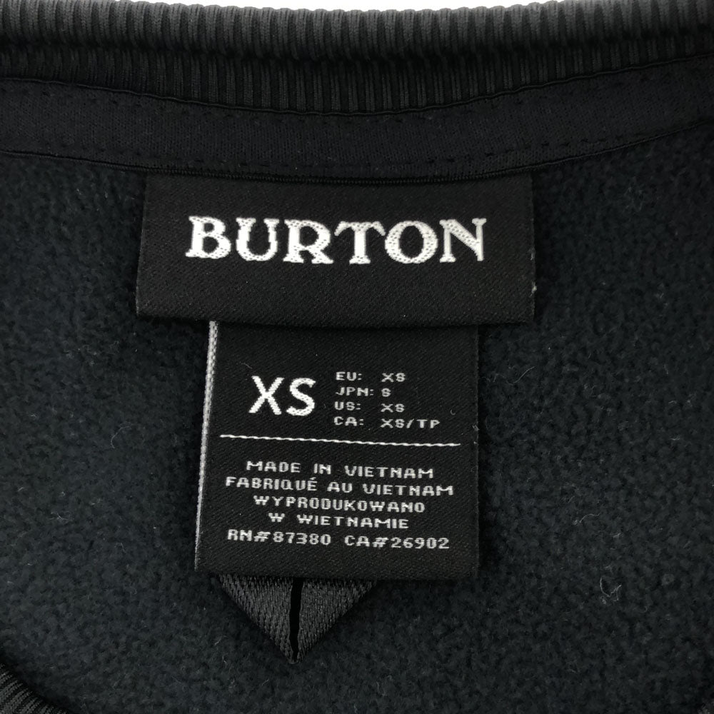 バートン スノーボード 長袖 トレーナー S ブラック BURTON スノボ スウェット 裏起毛 メンズ